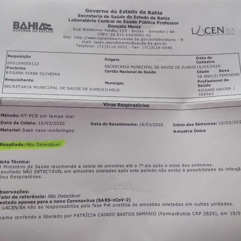 VÍDEO: TIA RÓ TESTA NEGATIVO PARA COVID-19