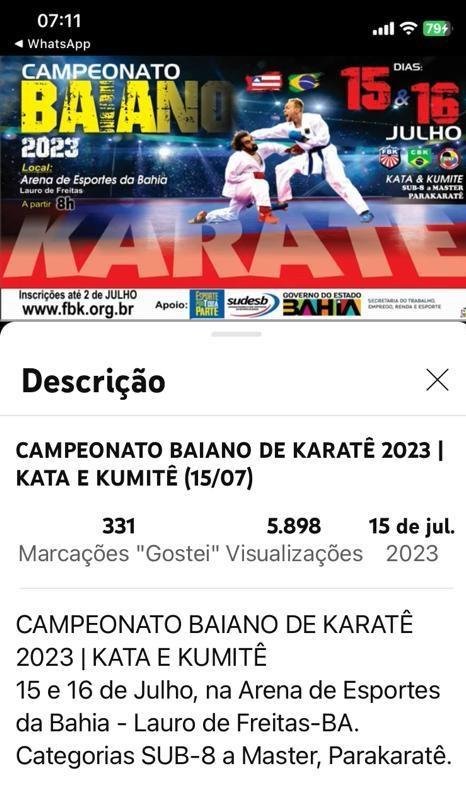 KARATE É DESTAQUE NESTE FINAL DE SEMANA