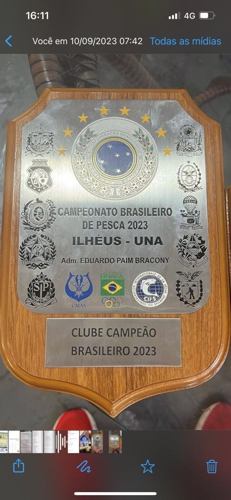 CLUPESIL FATURA BICAMPEONATO BRASILEIRO DE PESCA 
