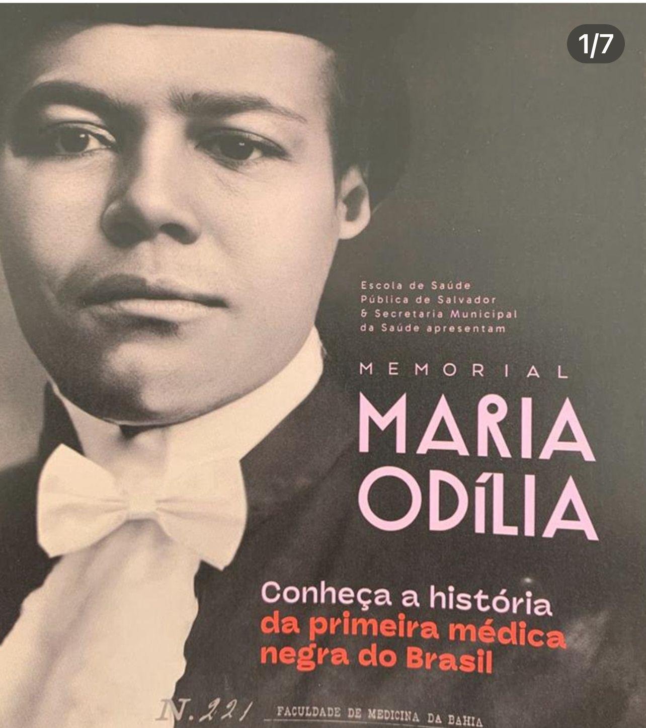 VEJA QUEM FOI MARIA ODÍLIA, A PRIMEIRA MÉDICA NEGRA QUE GANHOU MEMORIAL EM SALVADOR 