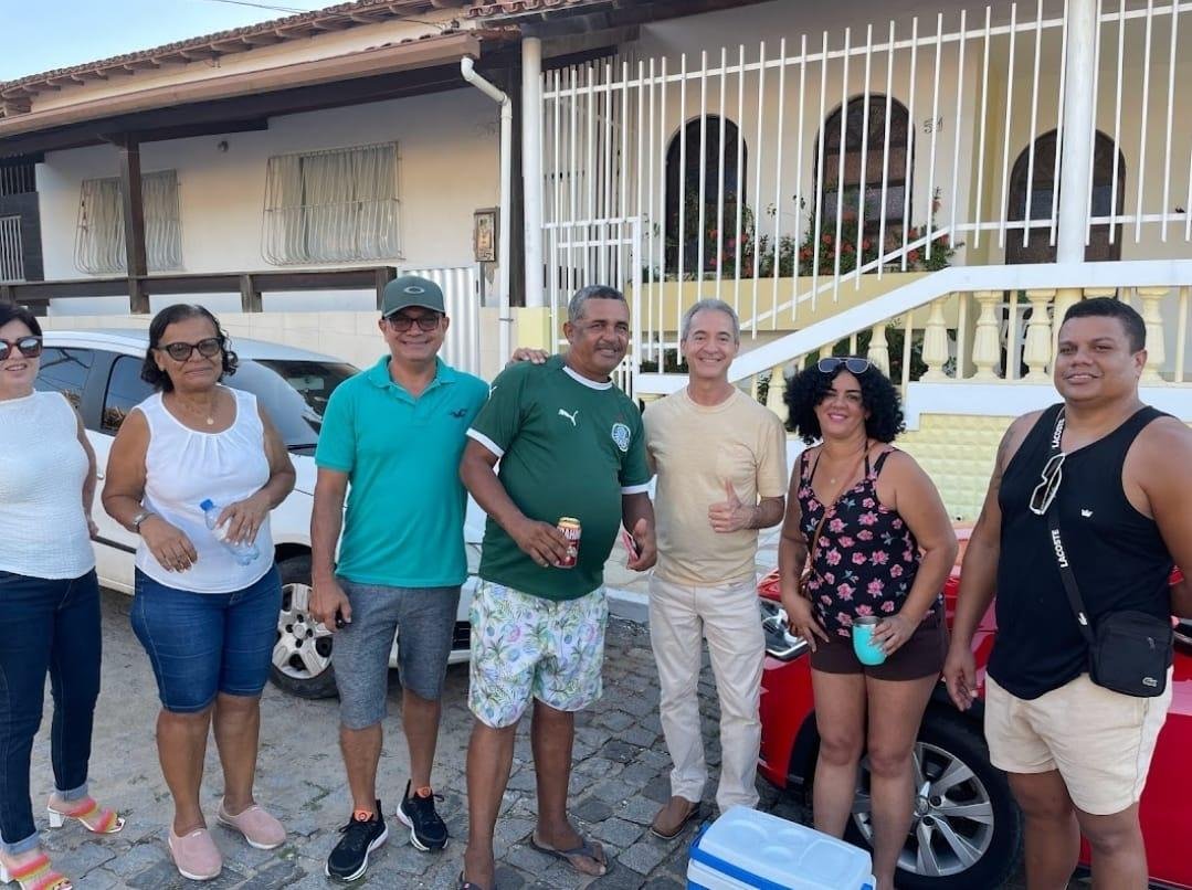 PRÉ-CANDIDATOS À PREFEITURA DE ILHÉUS MARCAM. PRESENÇA NA PUXADA DO MASTRO DE SÃO SEBASTIÃO
