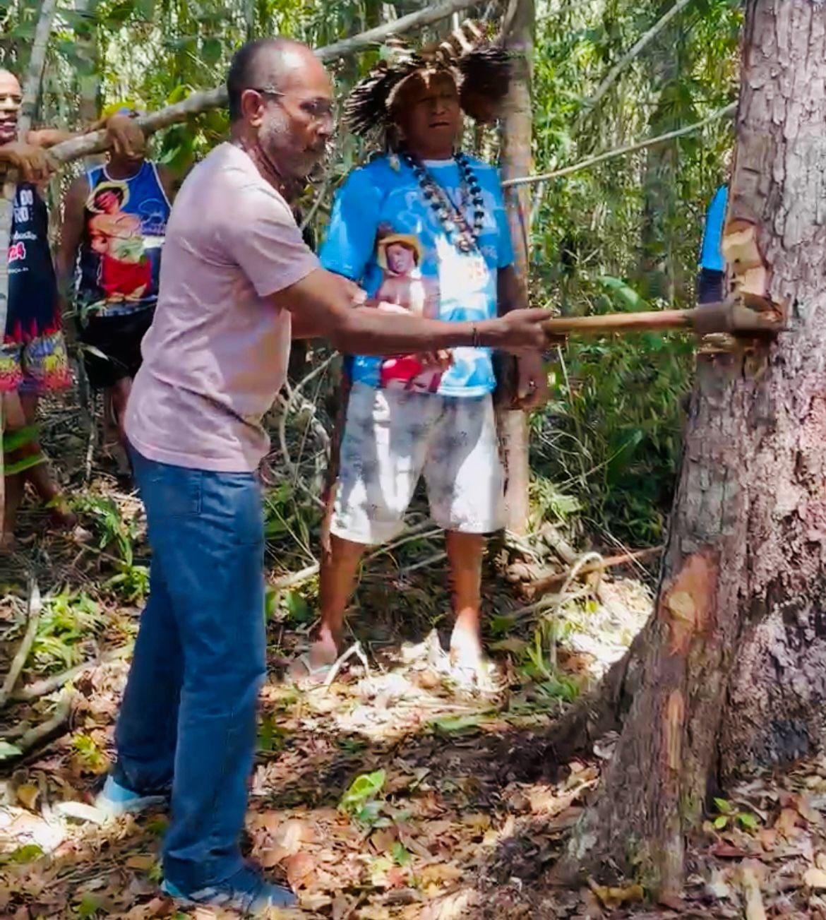 PRÉ-CANDIDATOS À PREFEITURA DE ILHÉUS MARCAM. PRESENÇA NA PUXADA DO MASTRO DE SÃO SEBASTIÃO