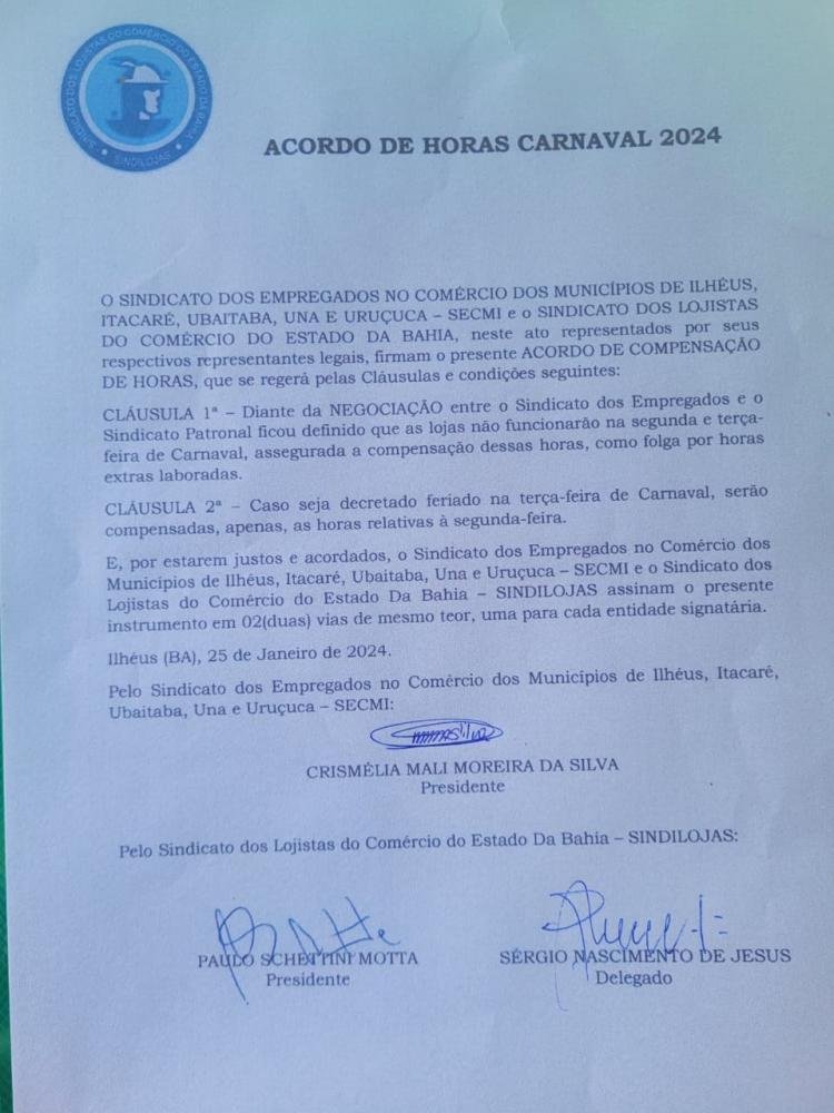 IMPASSE NO COMÉRCIO DE ILHÉUS