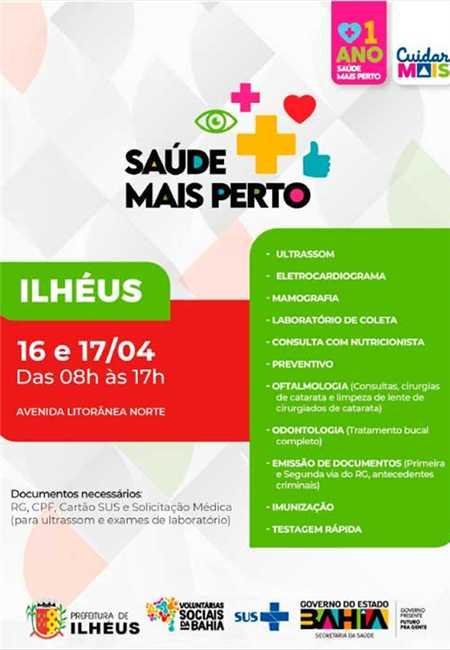CENTRO DE CONVENÇÕES DE ILHÉUS RECEBERÁ FEIRA DE SAÚDE NOS DIAS 16 E 17 DE ABRIL