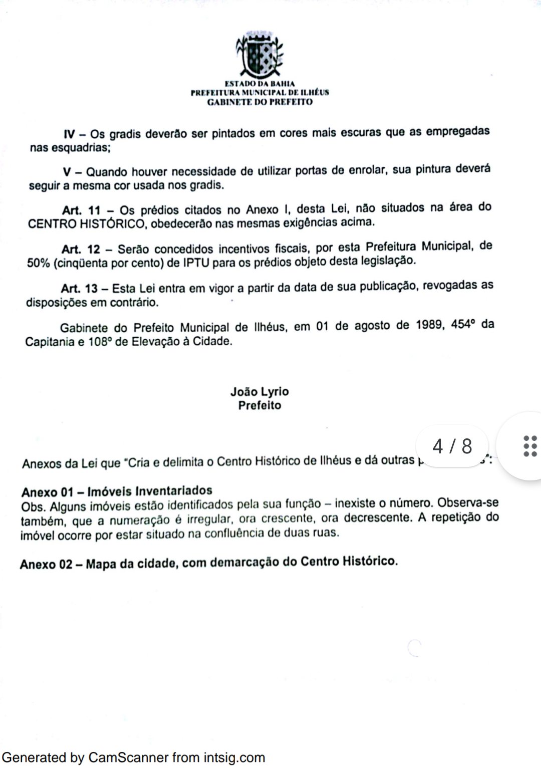PRÉDIOS HISTÓRICOS DE ILHÉUS SÃO PROTEGIDOS POR LEI MUNICIPAL. PARA NAZAL, A LEI É A 