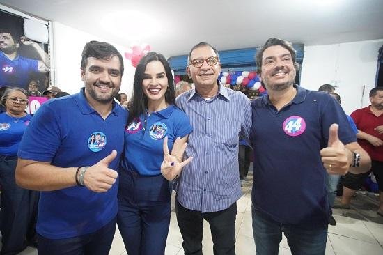 VALDERICO E WANESSA INAUGURAM COMITÊ COM A PRESENÇA DE JABES RIBEIRO EM ILHÉUS 