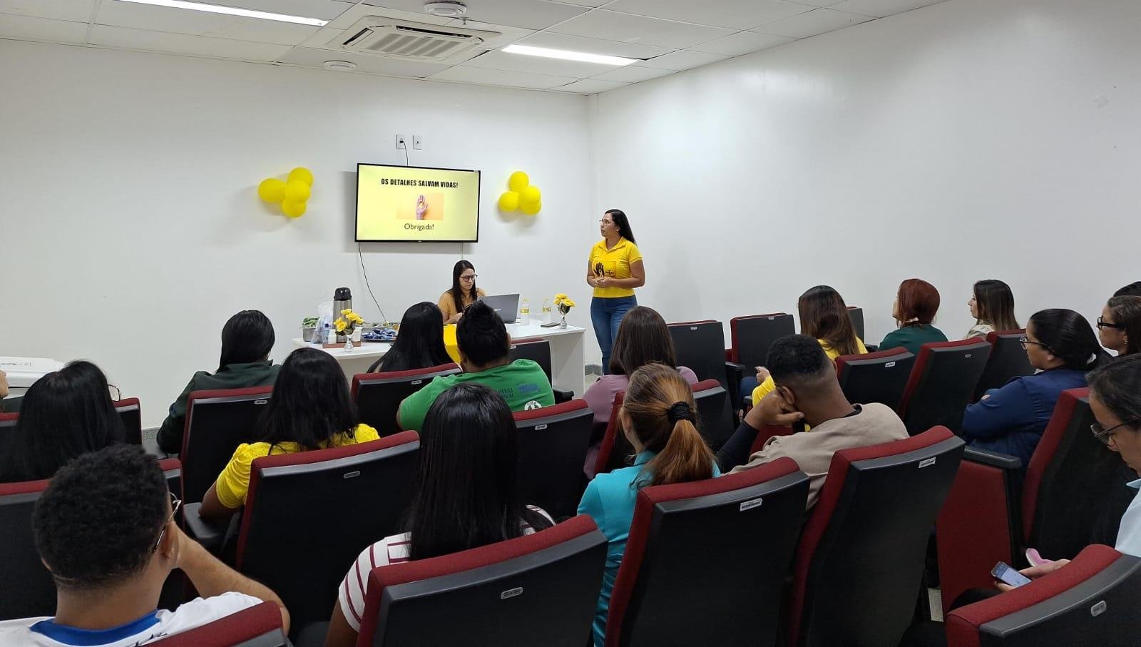 HOSPITAL REGIONAL COSTA DO CACAU PROMOVE AÇÃO DO SETEMBRO AMARELO 2024 COM PALESTRA E DINÂMICA MOTIVACIONAL