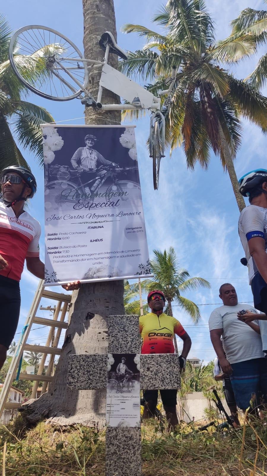 CICLISTAS REALIZAM PEDALADA EM MEMÓRIA DE JOSÉ CARLOS NOGUEIRA LIMOEIRO