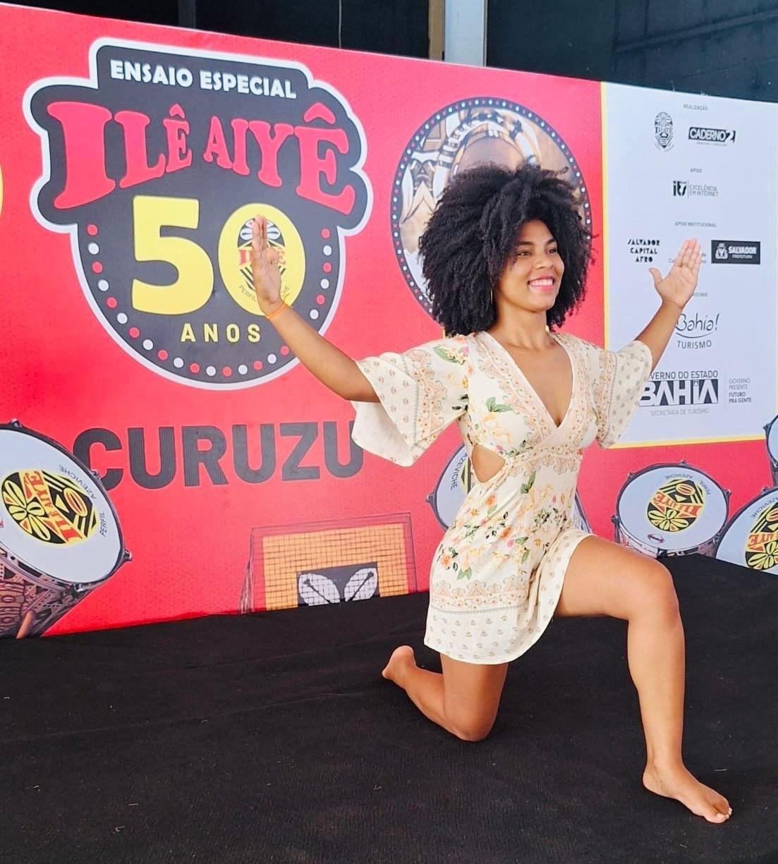 KARIELLE SOUZA REPRESENTA IBIRAPITANGA NA SELETIVA DA 50ª EDIÇÃO DO BELEZA NEGRA DO ILÊ AIYÊ