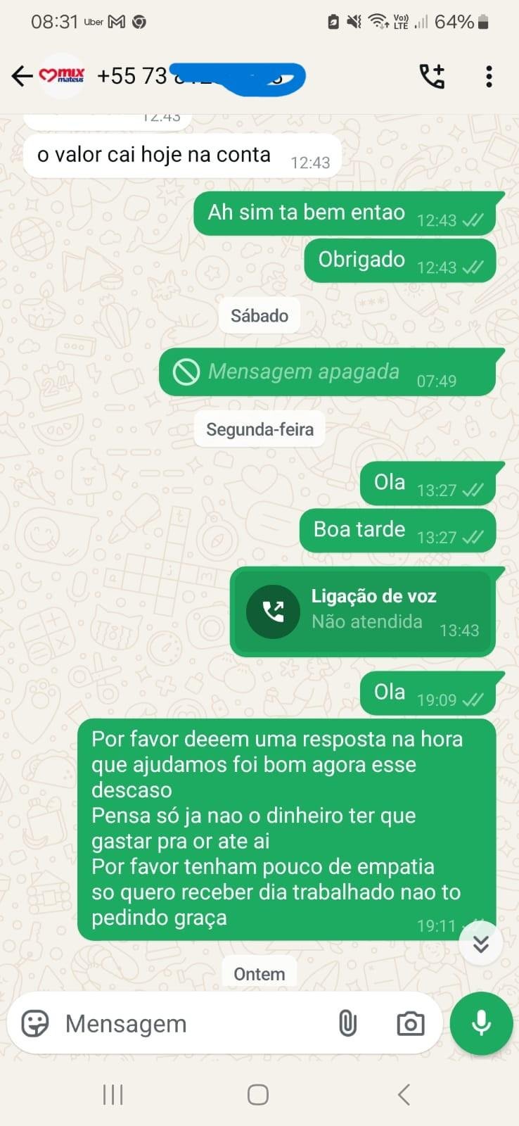 DIARISTAS CONTRATADOS PELO MIX MATEUS DESMENTEM NOTA SOBRE PAGAMENTOS