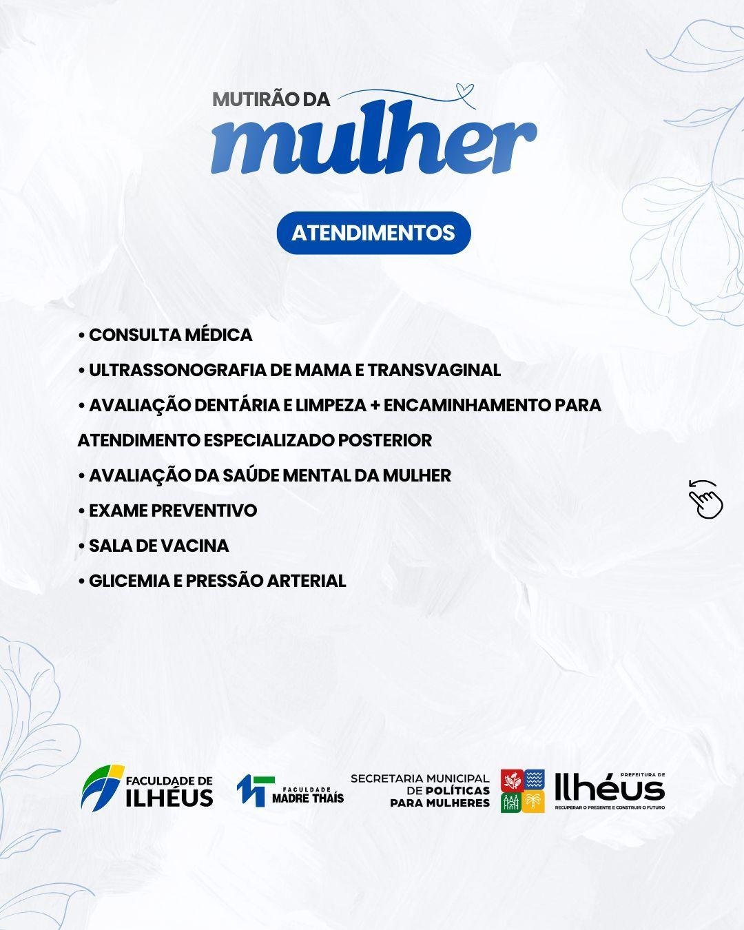 MUTIRÃO DA MULHER: EVENTO GRATUITO OFERECE CUIDADO E CAPACITAÇÃO EM ILHÉUS