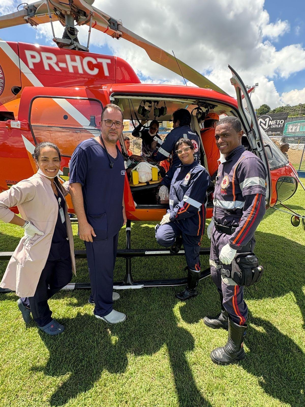 SAMU DE ILHÉUS REALIZA PRIMEIRA OPERAÇÃO COM SUPORTE AEROMÉDICO