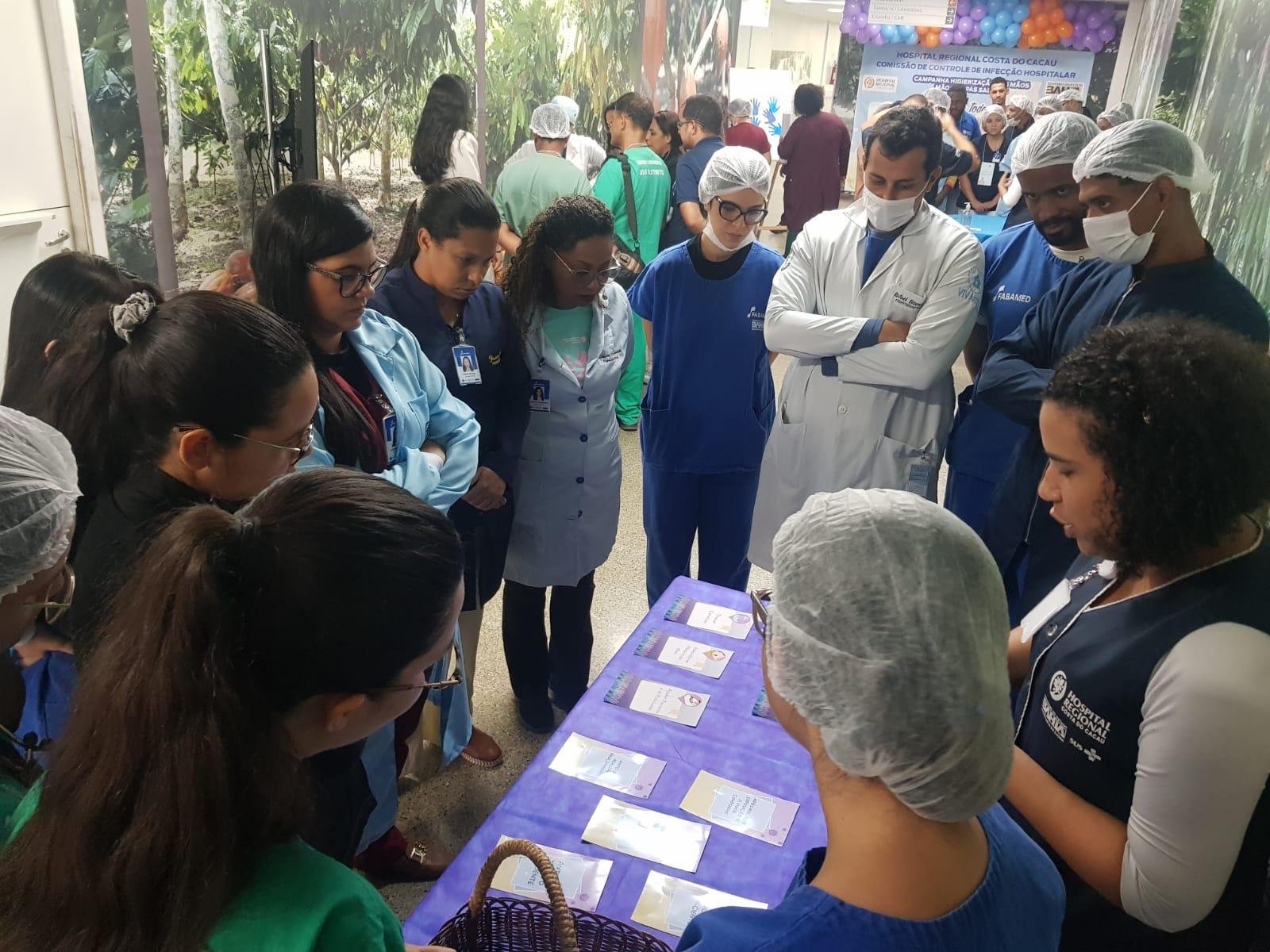 HOSPITAL REGIONAL COSTA DO CACAU REFORÇA IMPORTÂNCIA DA HIGIENIZAÇÃO DAS MÃOS PARA EVITAR INFECÇÕES