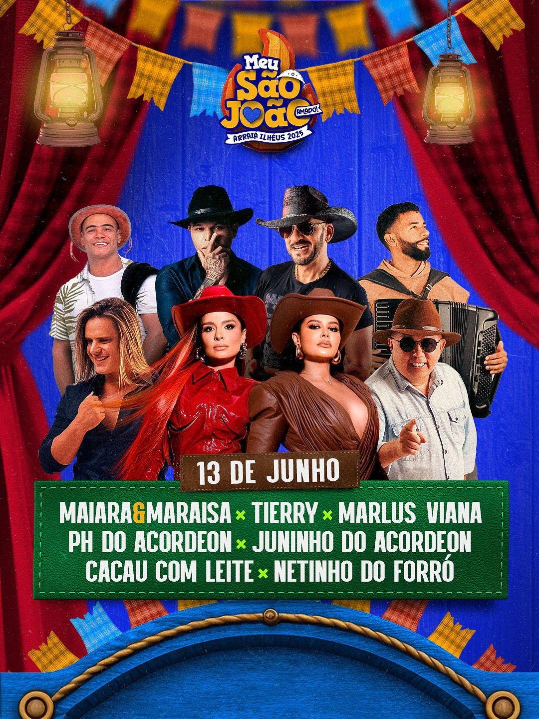 CONFIRA A GRADE DE ATRAÇÕES DO “MEU SÃO JOÃO AMADO” EM ILHÉUS