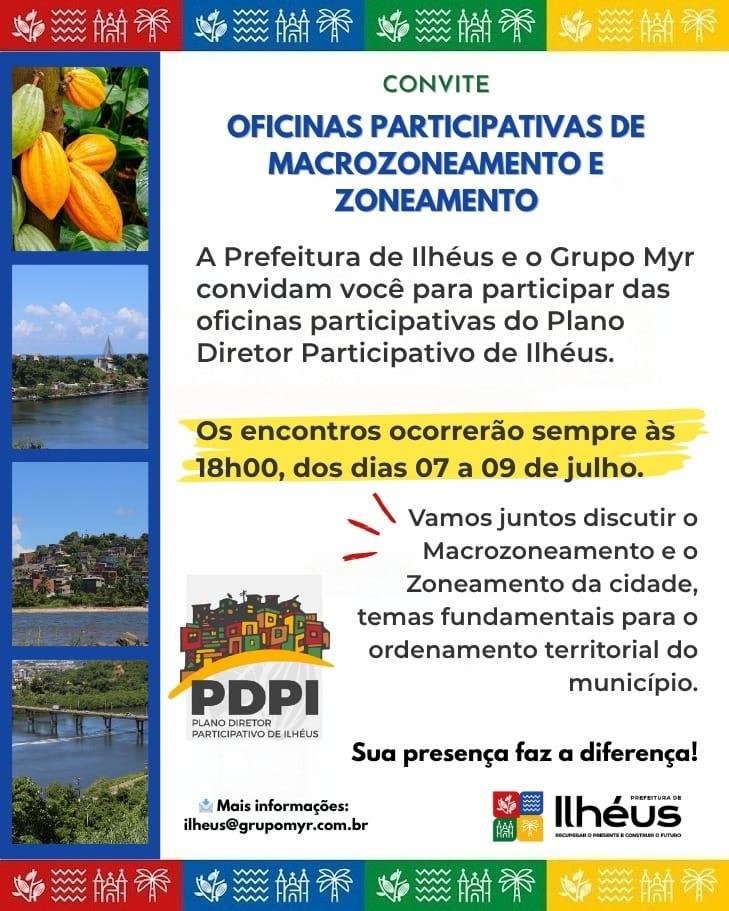 OFICINAS PARTICIPATIVAS DISCUTEM MACROZONEAMENTO E ZONEAMENTO EM ILHÉUS