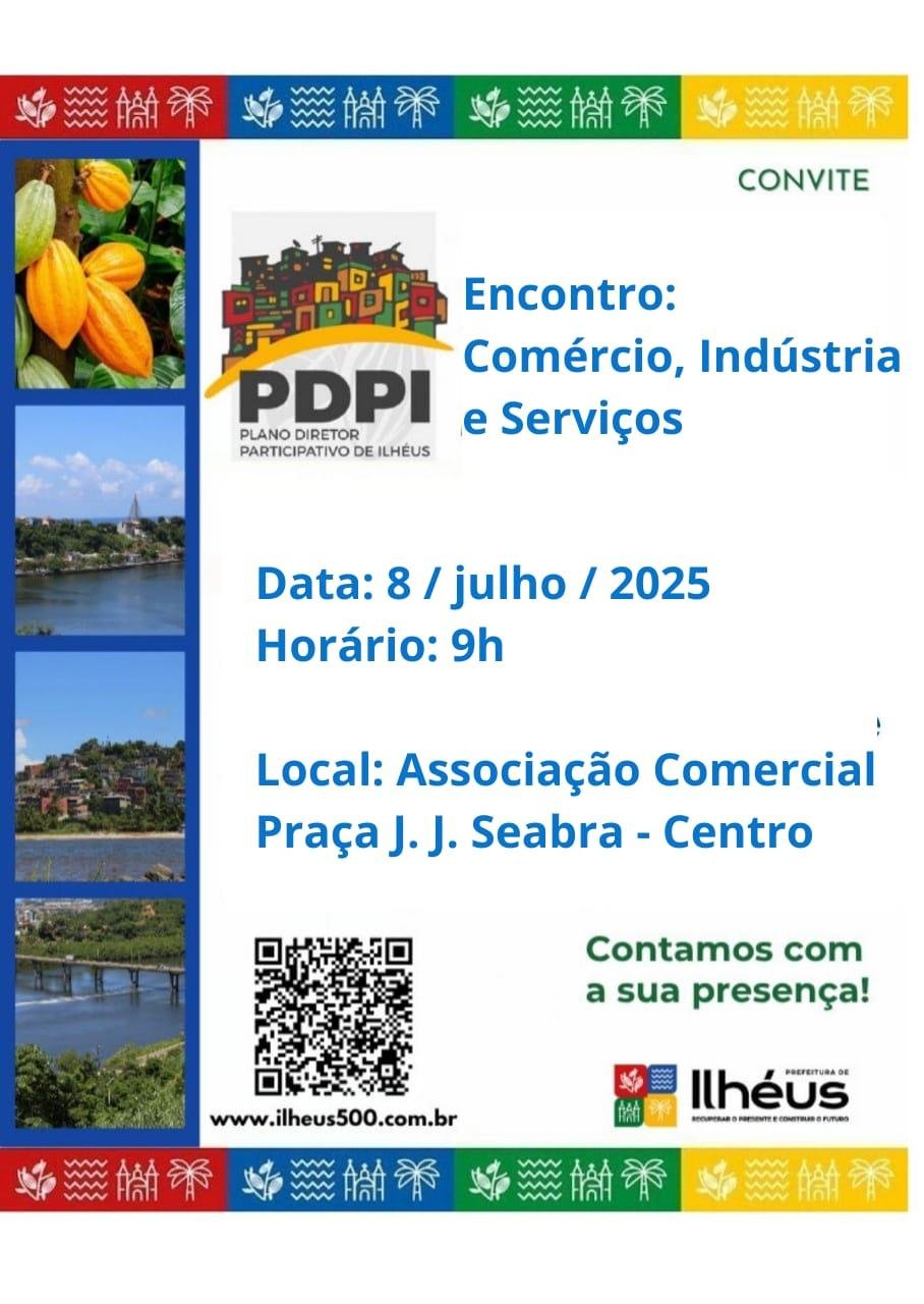 OFICINAS E AUDIÊNCIAS DO PLANO DIRETOR COMEÇAM NESTA SEGUNDA-FEIRA (07), EM ILHÉUS