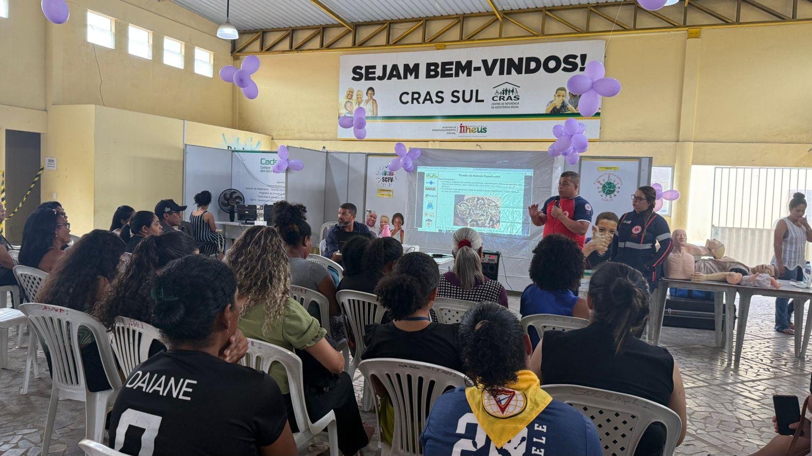 SAMU REALIZA TREINAMENTO DE PRIMEIROS SOCORROS PARA COLABORADORES E COMUNIDADE NO CRAS SUL, EM ILHÉUS
