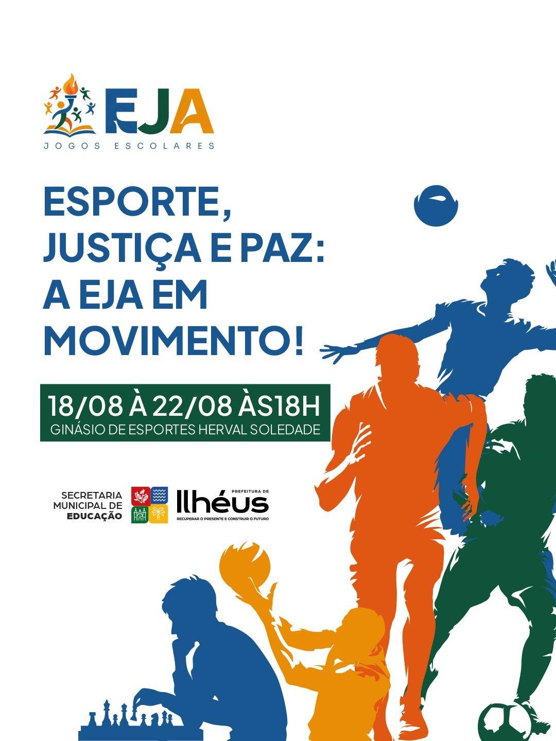 JOGOS ESCOLARES DA EJA 2025 ACONTECEM A PARTIR DO DIA 18 DE AGOSTO 