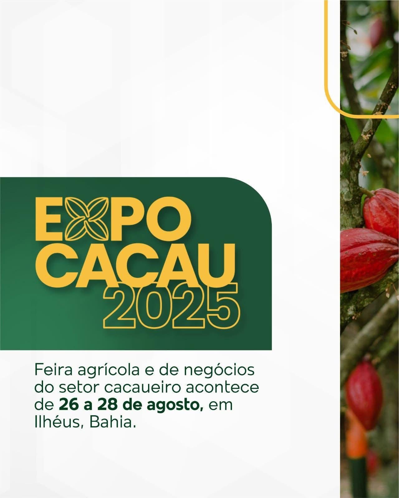 ILHÉUS SE PREPARA PARA A EXPO CACAU 2025, DE 26 A 28 DE AGOSTO, NO CENTRO DE CONVENÇÕES ILHÉUS SE PREPARA PARA A EXPO CACAU 2025, DE 26 A 28 DE AGOSTO, NO CENTRO DE CONVENÇÕES
