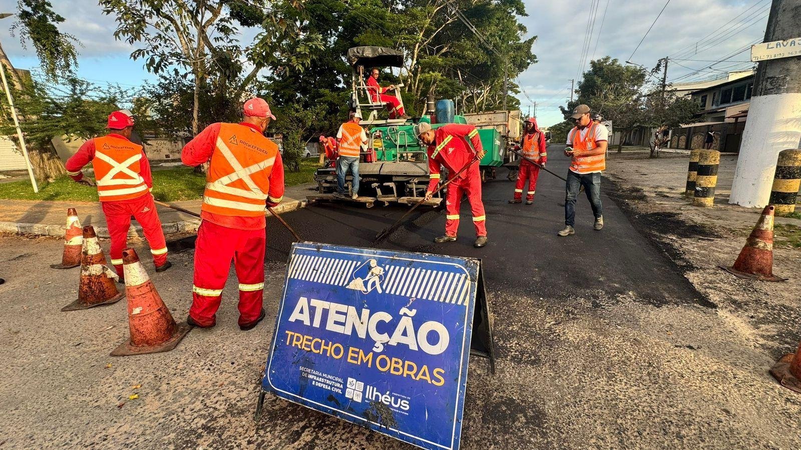 PREFEITURA DE ILHÉUS CONCLUI PAVIMENTAÇÃO ASFÁLTICA NA AVENIDA JOSÉ LUÍS DA FONSECA