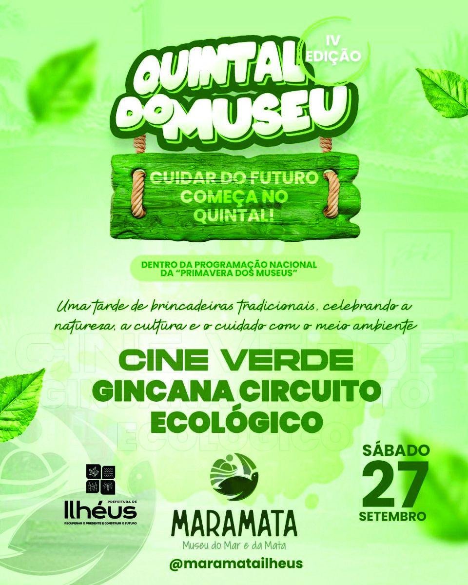 EDIÇÃO ESPECIAL DO “QUINTAL DO MUSEU” ACONTECE NESTE SÁBADO (27) EDIÇÃO ESPECIAL DO “QUINTAL DO MUSEU” ACONTECE NESTE SÁBADO (27)