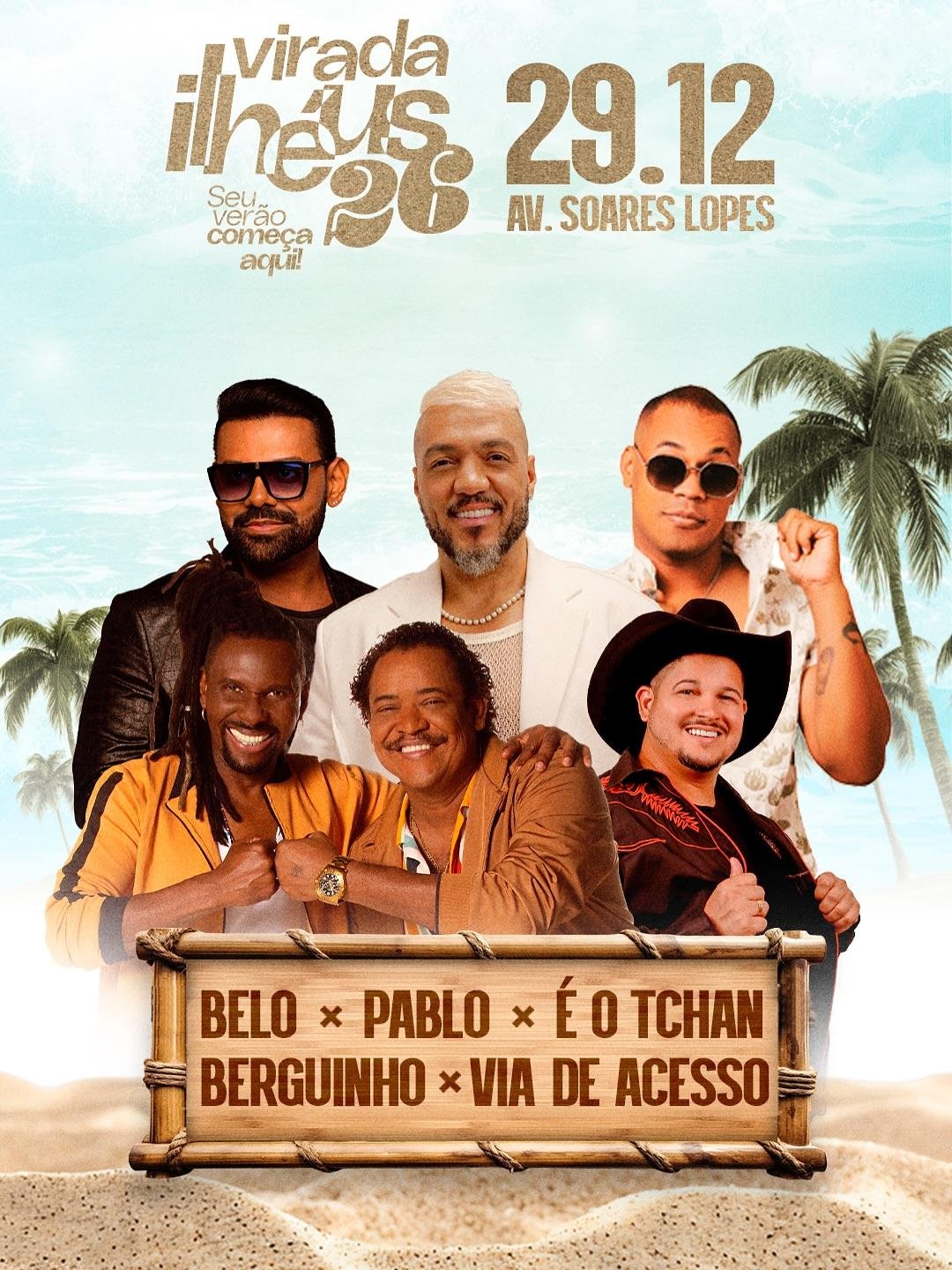 PREFEITO DE ILHÉUS, VALDERICO JÚNIOR, REVELA A PROGRAMAÇÃO DO FESTIVAL DA VIRADA 2026: VEJA QUEM SE APRESENTA EM CADA DIA