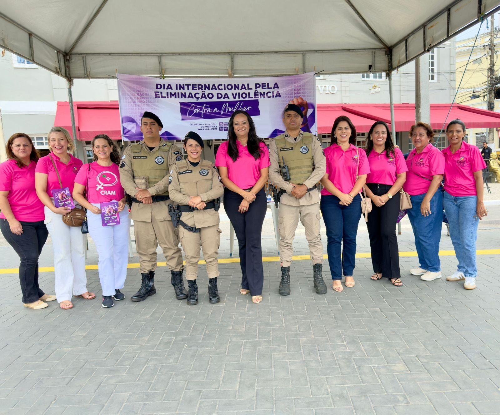 ILHÉUS PROMOVE AÇÃO DE CONSCIENTIZAÇÃO NO DIA INTERNACIONAL PELA ELIMINAÇÃO DA VIOLÊNCIA CONTRA AS MULHERES