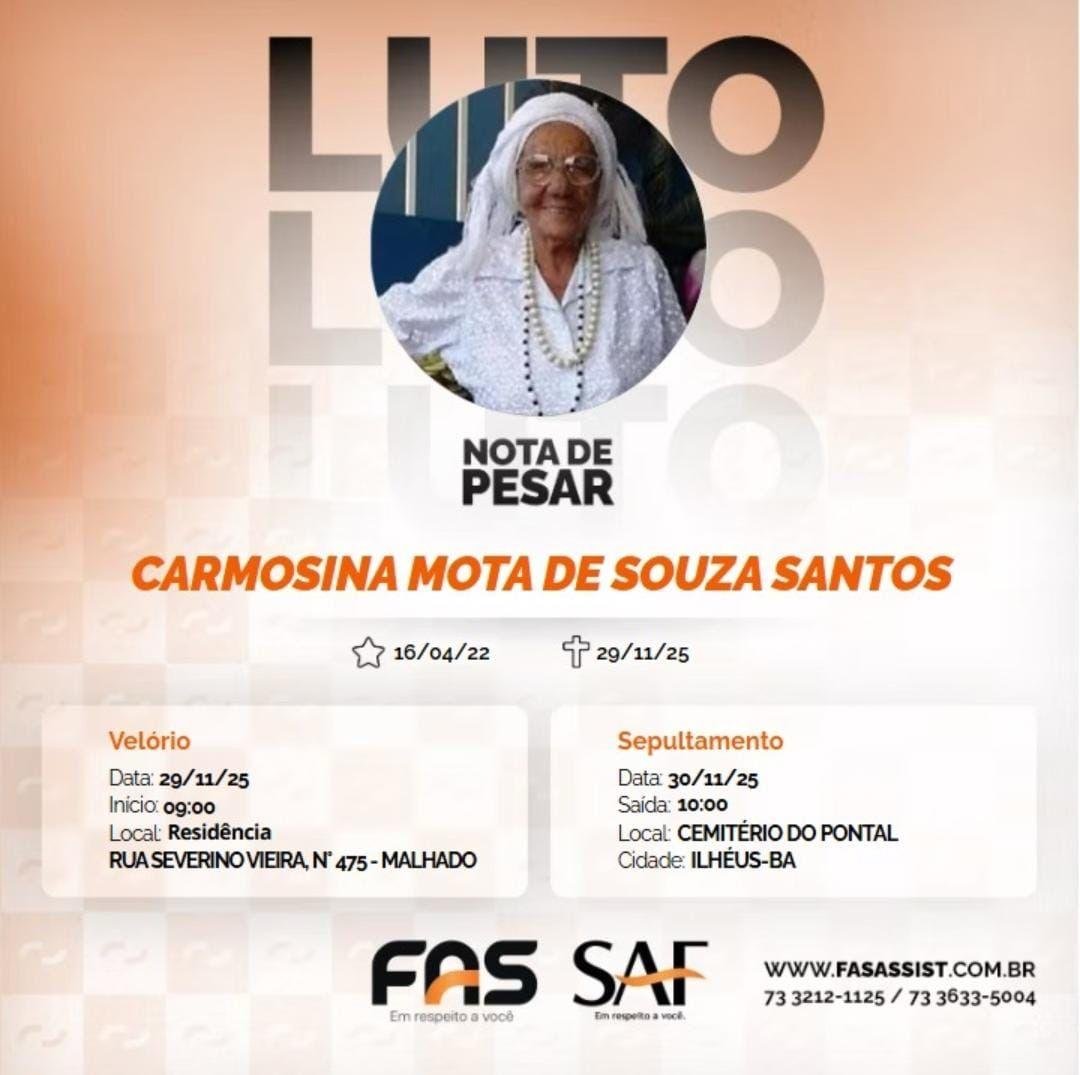 VELÓRIO DE MÃE CARMOSINA ACONTECE NO SULTÃO DAS MATAS, EM ILHÉUS VELÓRIO DE MÃE CARMOSINA ACONTECE NO SULTÃO DAS MATAS, EM ILHÉUS