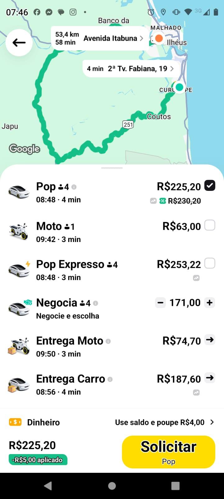 VALORES DISPARAM NO APP 99 E OUVINTES DENUNCIAM “PERCURSOS ABSURDOS” EM ILHÉUS VALORES DISPARAM NO APP 99 E OUVINTES DENUNCIAM “PERCURSOS ABSURDOS” EM ILHÉUS