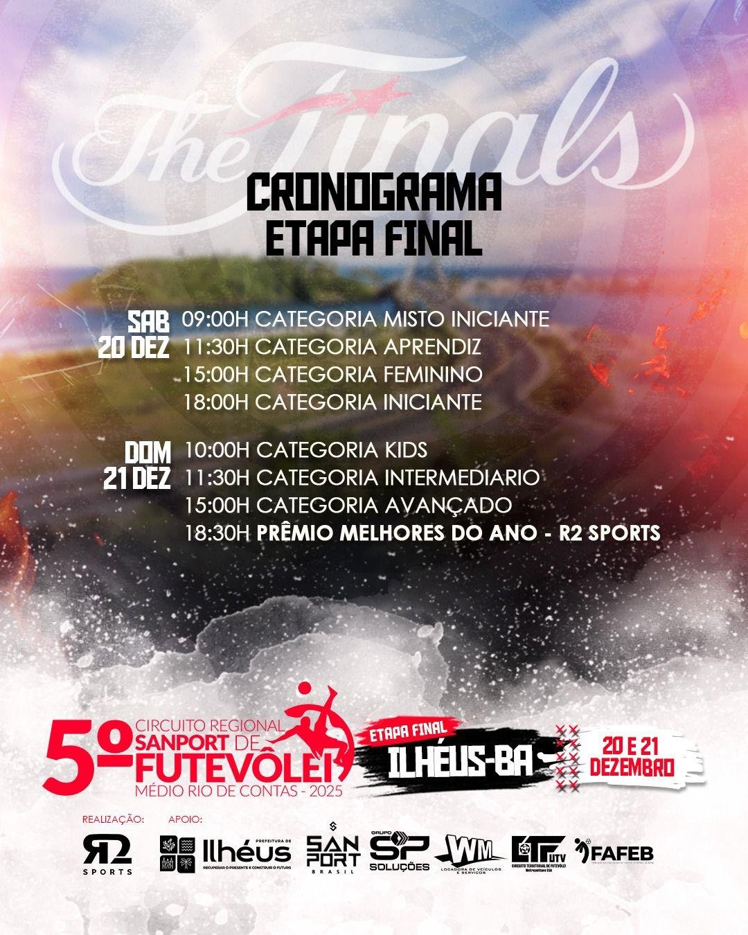 ETAPA FINAL DO CIRCUITO REGIONAL SANPORT DE FUTEVÔLEI ACONTECE NO PRÓXIMO FIM DE SEMANA