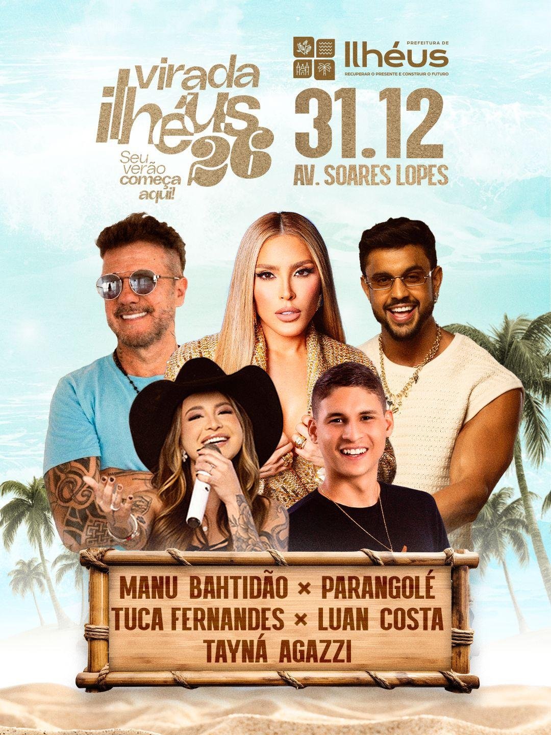 TUCA FERNANDES ESTÁ CONFIRMADO PARA A VIRADA ILHÉUS 2026 TUCA FERNANDES ESTÁ CONFIRMADO PARA A VIRADA ILHÉUS 2026