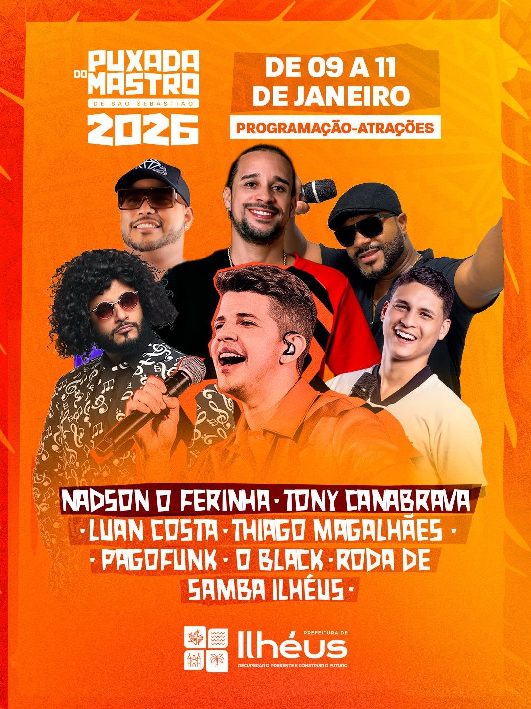 SHOWS DA PUXADA DO MASTRO 2026 COMEÇAM NESTA SEXTA (09); CONFIRA A GRADE
