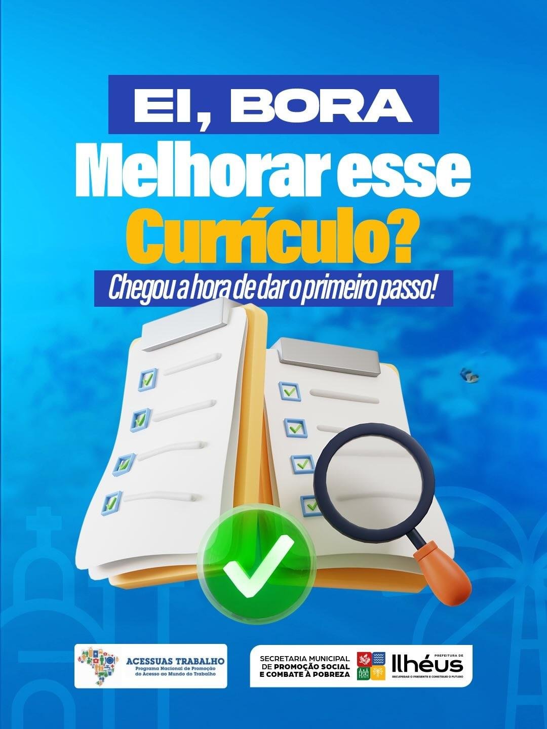 ESTÃO ABERTAS AS INSCRIÇÕES PARA OFICINAS DO ACESSUAS TRABALHO NOS CRAS EM ILHÉUS