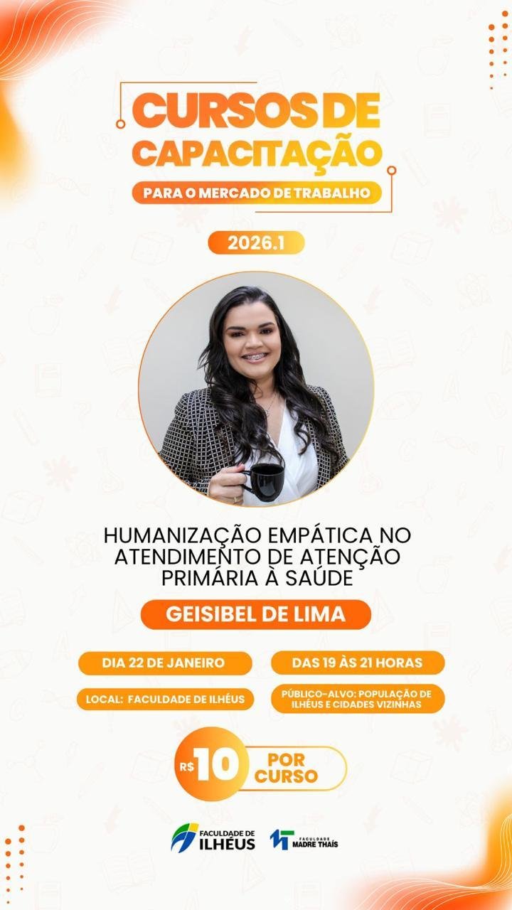 “É UMA SEMANA DE CAPACITAÇÃO VOLTADA PARA A COMUNIDADE”, DIZ ROBERTO GARCIA SOBRE A PROGRAMAÇÃO DA FACULDADE DE ILHÉUS