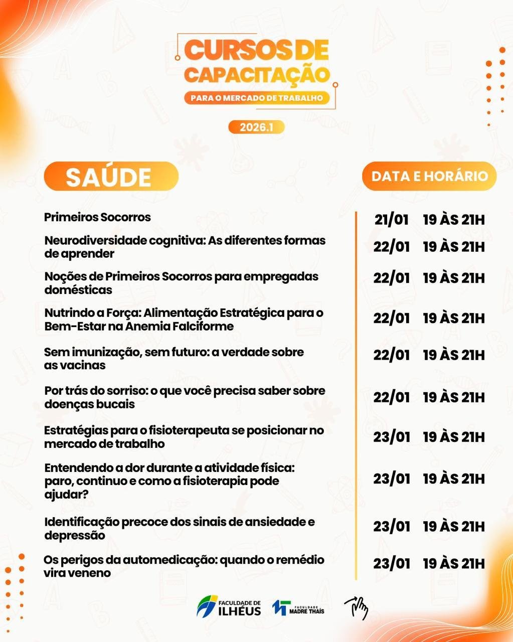 “É UMA SEMANA DE CAPACITAÇÃO VOLTADA PARA A COMUNIDADE”, DIZ ROBERTO GARCIA SOBRE A PROGRAMAÇÃO DA FACULDADE DE ILHÉUS