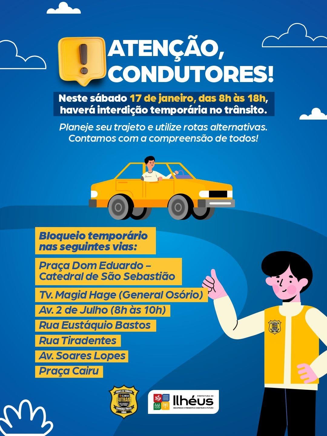 SUTRAM GARANTE ORGANIZAÇÃO DO TRÂNSITO DURANTE A LAVAGEM DA CATEDRAL DE SÃO SEBASTIÃO