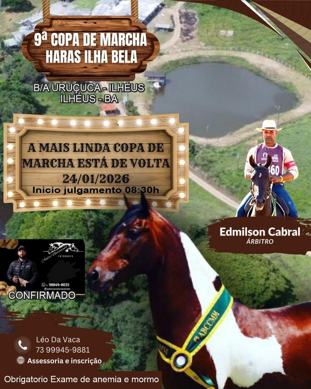 HARAS ILHA BELLA SERIA A 9ª COPA DE MARCHA, CONSIDERADA A MAIS LINDA DO SUL DA BAHIA