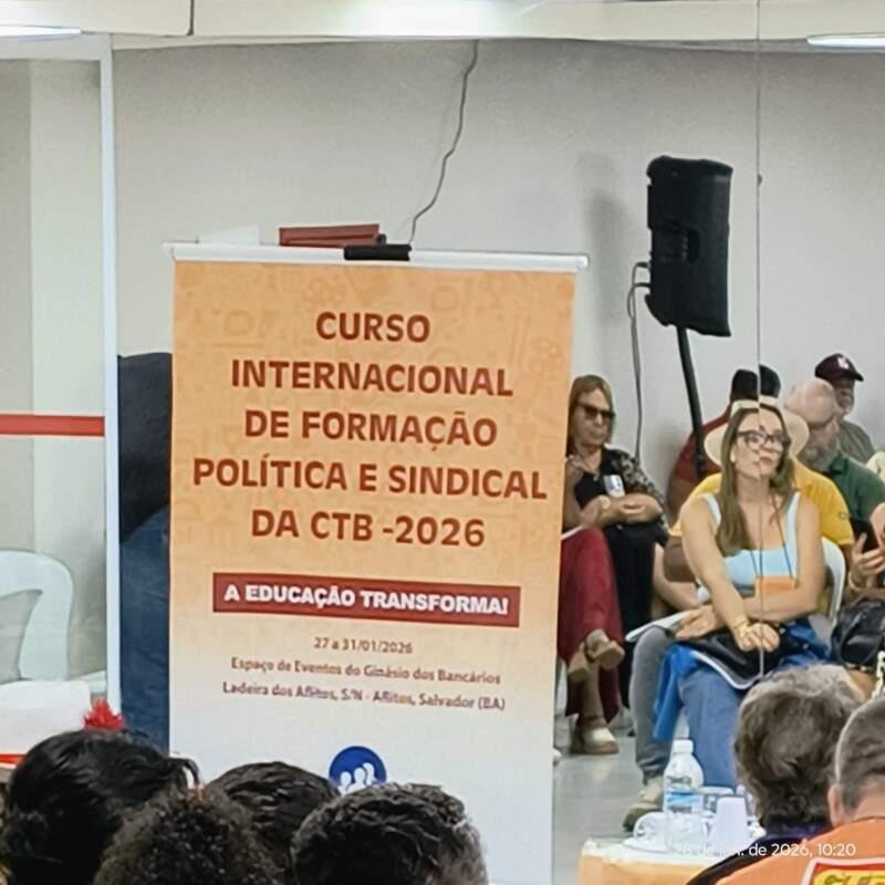 DIRETORIA DA APPI/APLB PARTICIPA DE CURSO INTERNACIONAL DE FORMAÇÃO POLÍTICA E SINDICAL EM SALVADOR