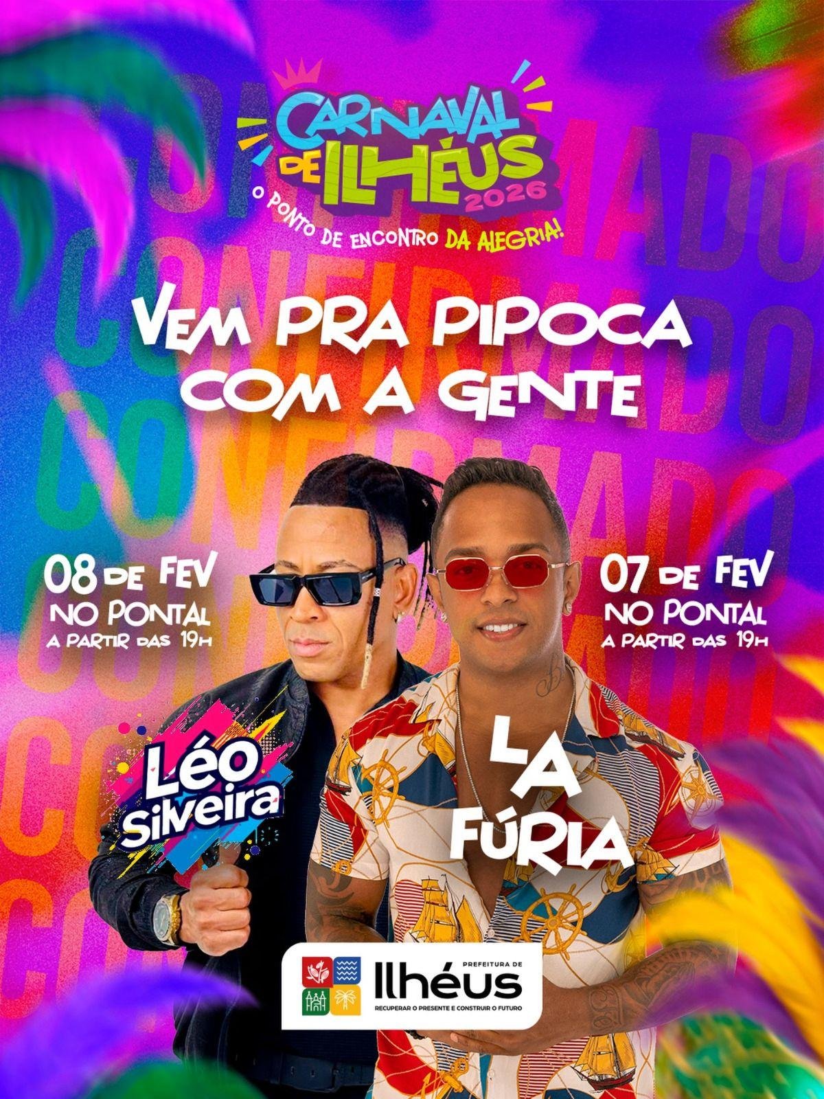 CARNAVAL DE ILHÉUS 2026 COMEÇA NESTE FIM DE SEMANA COM SHOWS E APOIO AOS BLOCOS DE RUA