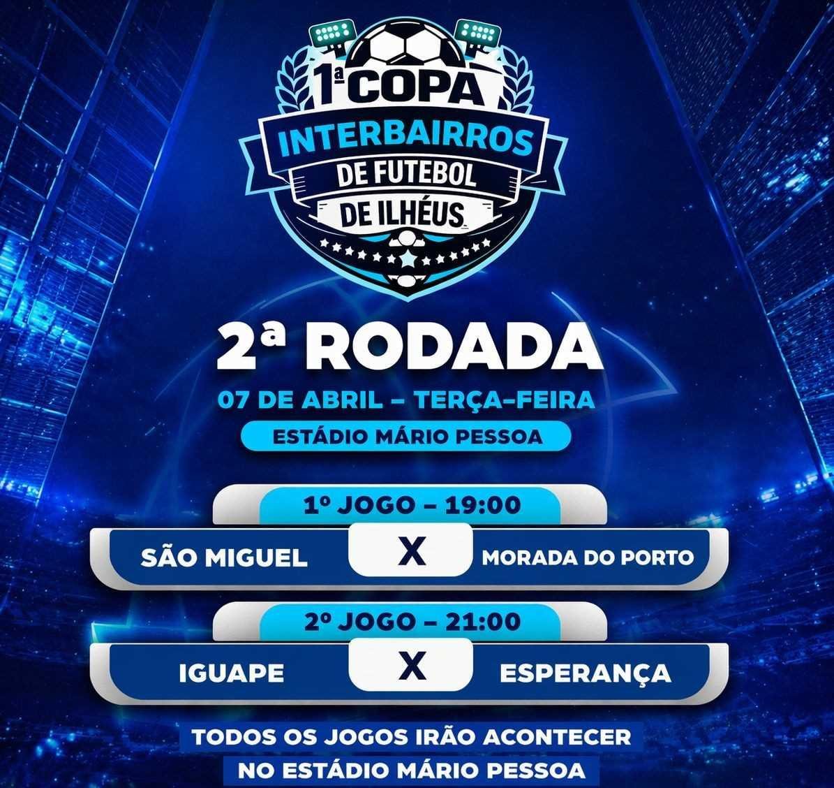 ILHÉUS REALIZA SEGUNDA RODADA DA 1ª COPA INTERBAIRROS DE FUTEBOL