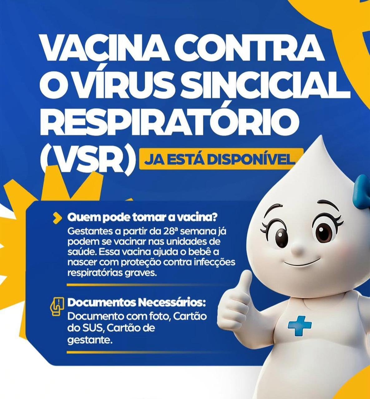 GESTANTES DEVEM SE VACINAR CONTRA BRONQUIOLITE