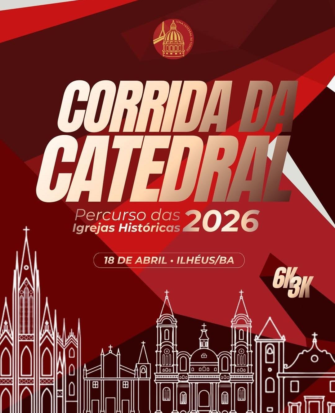 VIAS EM ILHÉUS SERÃO INTERDITADAS PARA A II CORRIDA DA CATEDRAL NESTE SÁBADO (18)
