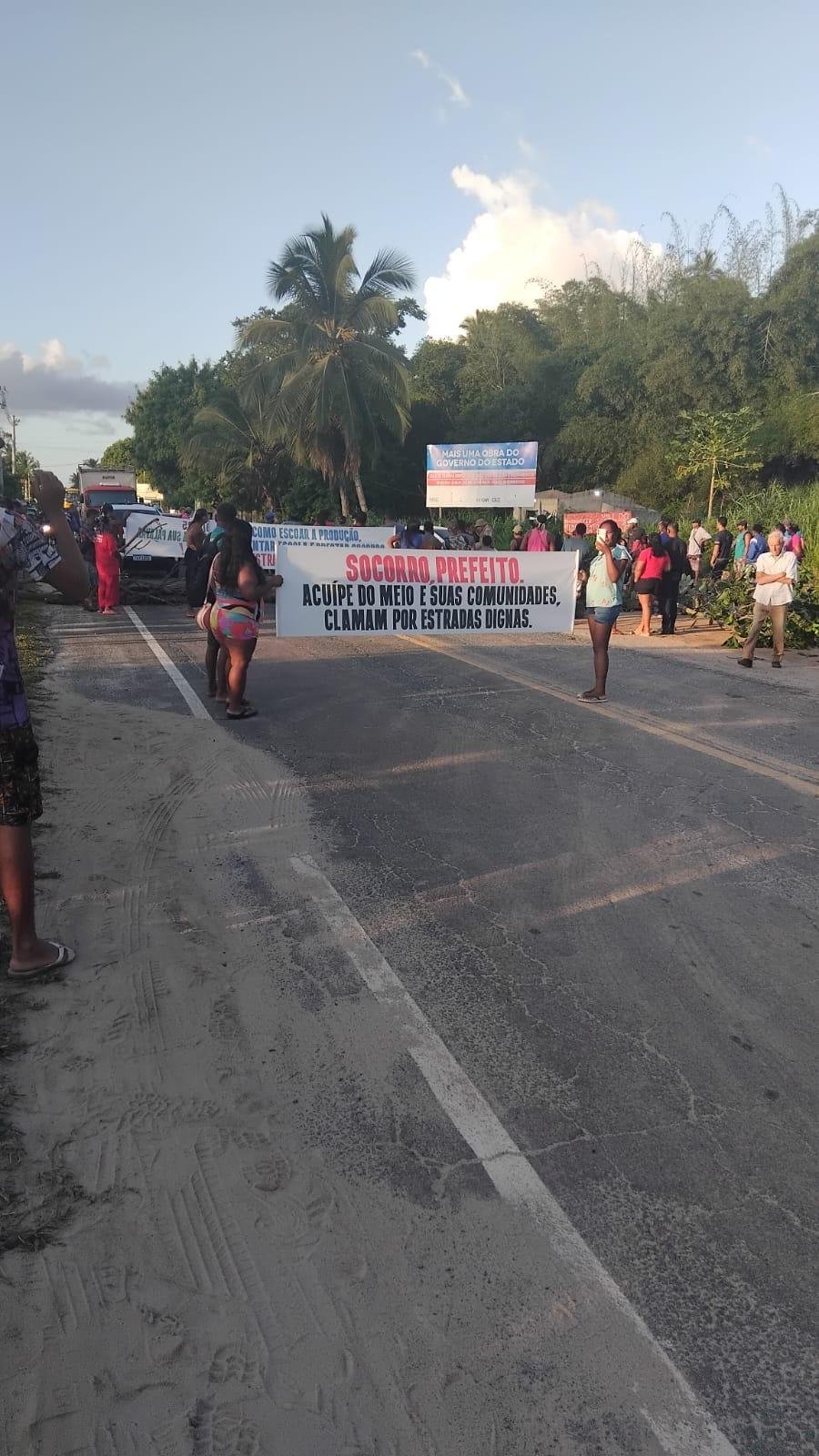 MANIFESTAÇÃO INTERDITA BA-001 EM ÁGUAS DE OLIVENÇA DESDE AS PRIMEIRAS HORAS DESTA SEGUNDA-FEIRA (27)