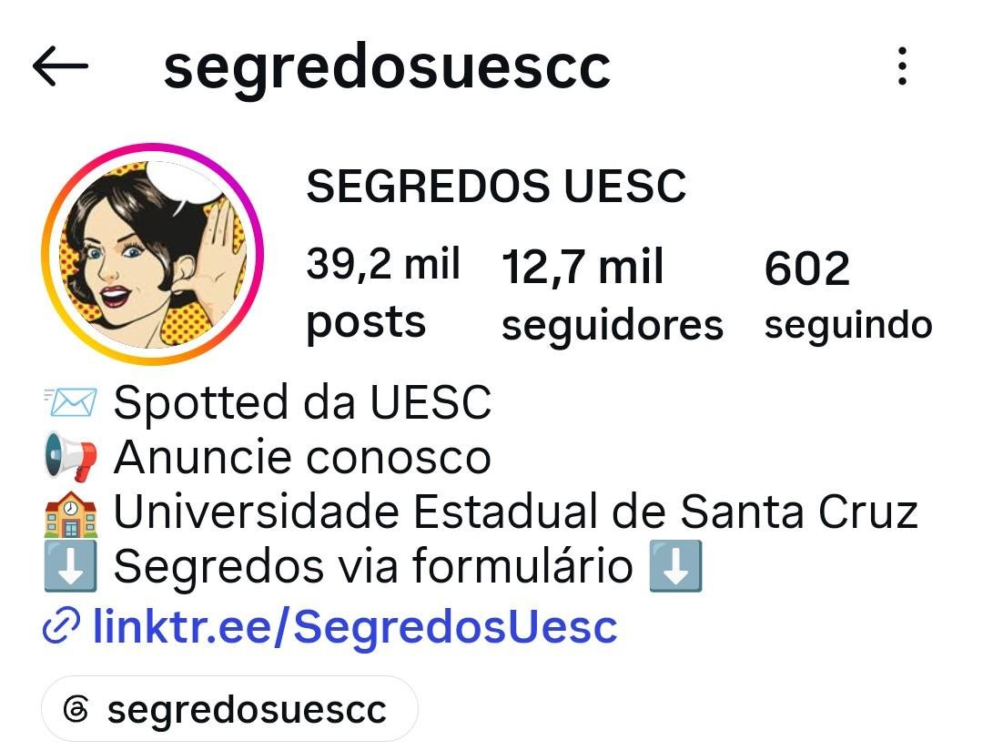 PUBLICAÇÃO ANÔNIMA SOBRE BULLYING E COMENTÁRIOS INCENTIVANDO VIOLÊNCIA CHAMAM ATENÇÃO EM PÁGINA “SEGREDOS UESC”