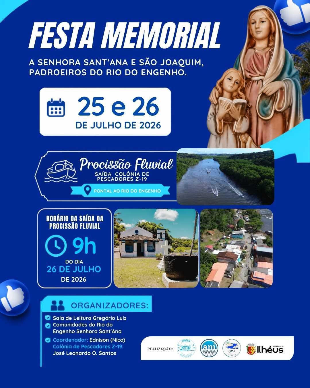 RIO DO ENGENHO CELEBRA PADROEIROS SENHORA SANTANA E SÃO JOAQUIM RIO DO ENGENHO CELEBRA PADROEIROS SENHORA SANTANA E SÃO JOAQUIM