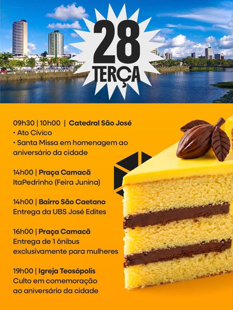 PREFEITURA DE ITABUNA DEFINE PROGRAMAÇÃO DE EVENTOS COMEMORATIVOS DOS 116 ANOS