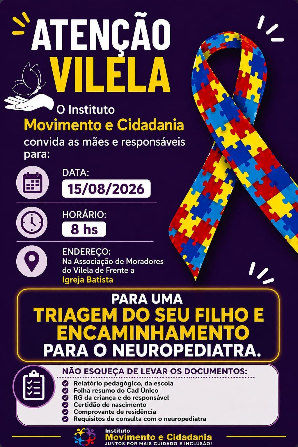 AÇÃO NO TEOTÔNIO VILELA VAI FAZER TRIAGEM DE CRIANÇAS PARA CONSULTA COM NEUROPEDIATRA AÇÃO NO TEOTÔNIO VILELA VAI FAZER TRIAGEM DE CRIANÇAS PARA CONSULTA COM NEUROPEDIATRA
