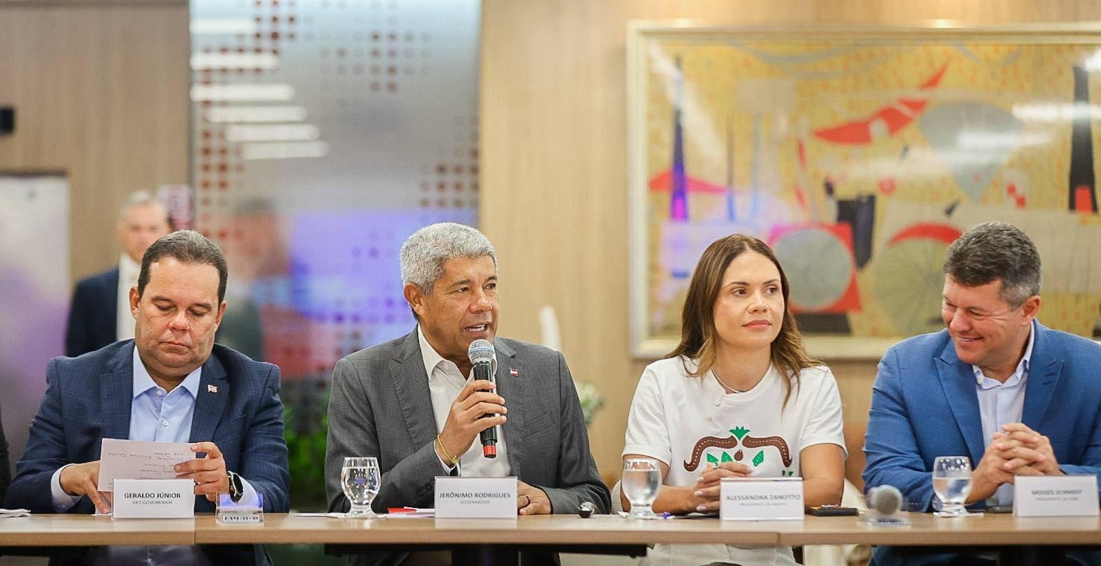 JERÔNIMO ANUNCIA PLANO COM O SETOR PRODUTIVO E CONSOLIDA DIÁLOGO DO ESTADO COM O AGRONEGÓCIO BAIANO JERÔNIMO ANUNCIA PLANO COM O SETOR PRODUTIVO E CONSOLIDA DIÁLOGO DO ESTADO COM O AGRONEGÓCIO BAIANO