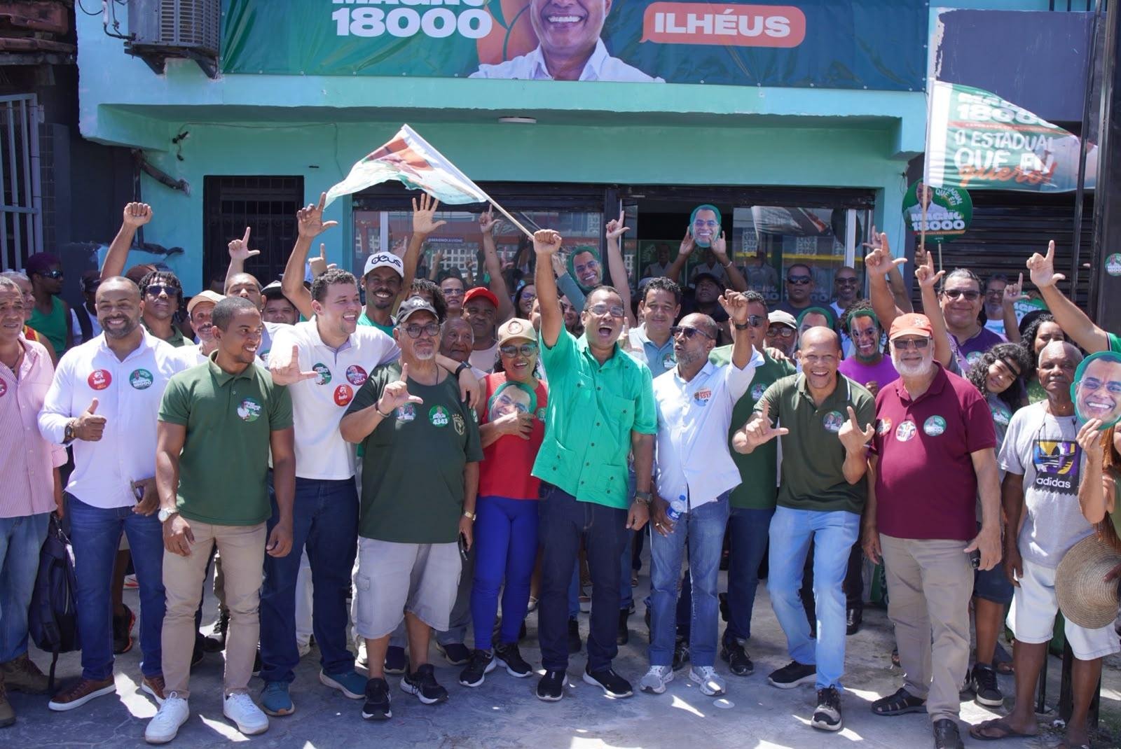MAGNO LAVIGNE DÁ LARGADA À CAMPANHA EM ILHÉUS COM CAMINHADA E COMITÊ REGIONAL MAGNO LAVIGNE DÁ LARGADA À CAMPANHA EM ILHÉUS COM CAMINHADA E COMITÊ REGIONAL