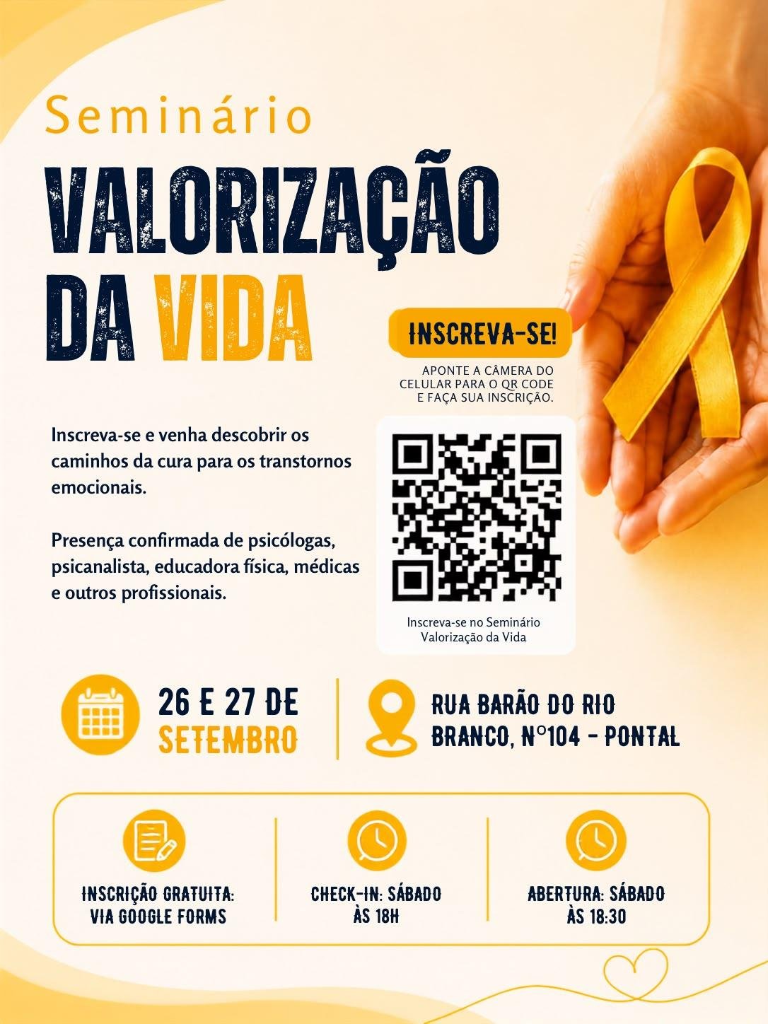 SEMINÁRIO “VALORIZAÇÃO DA VIDA” SERÁ REALIZADO NOS DIAS 26 E 27 DE SETEMBRO, EM ILHÉUS SEMINÁRIO “VALORIZAÇÃO DA VIDA” SERÁ REALIZADO NOS DIAS 26 E 27 DE SETEMBRO, EM ILHÉUS